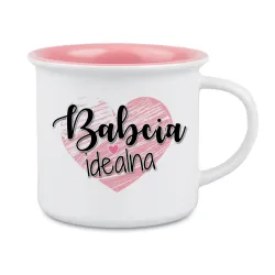 Kubek różowy dla BABCI Idealna Babcia